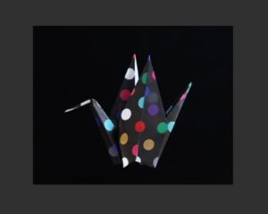 grue multicolore noire origami ateliers du mot audreyfario.com