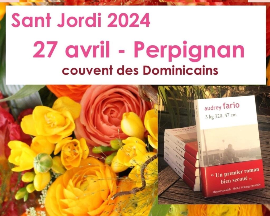 affiche auDrey fario sant jordi perpignan 27 avril 2024