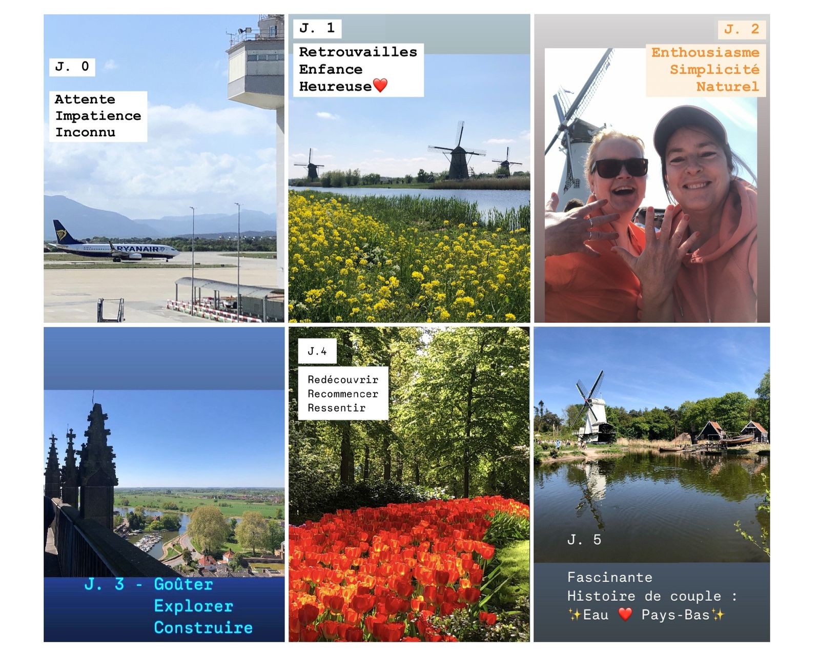 les gens gentils gentillesse bienveillance hollande pays-bas tulipes keukenhof audrey fario auteur occitanie optimisme happy happiness moulins avion ryanair aeroport monument zutphen windmills
